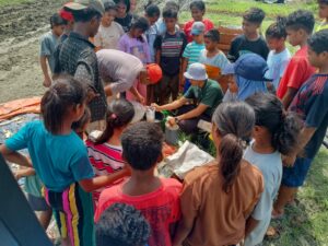 The youth learned composting